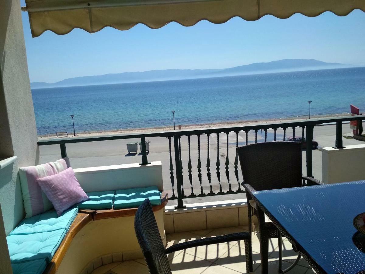 Luxury Sea View Apartment Ofrinion Bagian luar foto